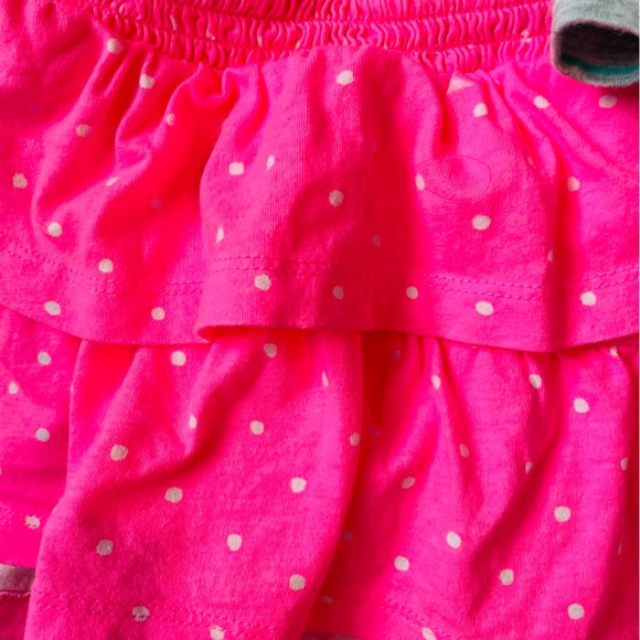 Toddler girls set of 3 scooter skirts 12-18 months tie dye, stripes, polka dots - Picture 3 of 8